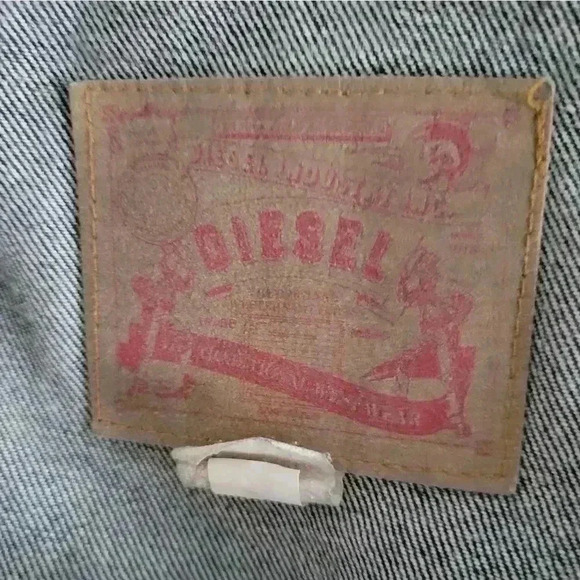 Vintage Diesel Womens Black Denim Jacket Oversized Fit - Picture 4 of 4